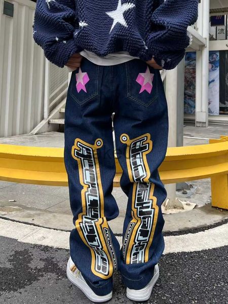 men's jeans men's letter star print y2k jeans american style hip hop high waist loose layered straight zipper fashion pants trend, Blue
men's jeans men's letter star print y2k jeans american style hip hop high waist loose layered straight zipper fashion pants trend, Blue