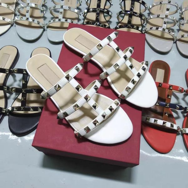 brand new luxury ladies flat rivet espadrilles black sandals casual flat leather slippers flip flops 35-43 v dust bag
brand new luxury ladies flat rivet espadrilles black sandals casual flat leather slippers flip flops 35-43 v dust bag