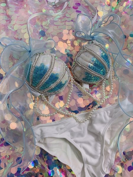 men's swimwear suit iving mermaid show handmade solid diamond beaded sequins pushup bra women bikini set spring bathing 230710
men's swimwear suit iving mermaid show handmade solid diamond beaded sequins pushup bra women bikini set spring bathing 230710