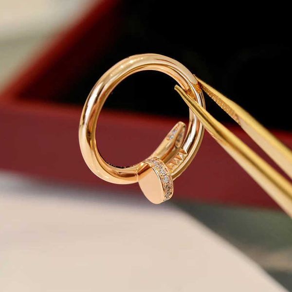 high version american carti nail ring men's and women's 18k rose gold mesh red colorless fashion versatile xd7q, Silver
high version american carti nail ring men's and women's 18k rose gold mesh red colorless fashion versatile xd7q, Silver