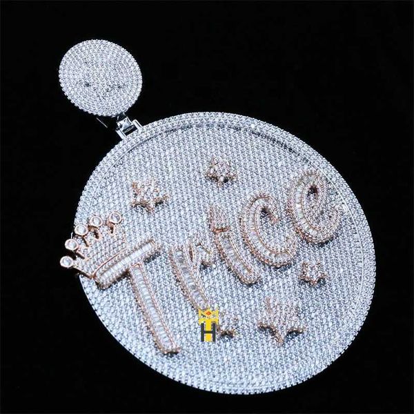 iced out large disc pendant gold-plated 3d big letter disc blingbling pendant custom made hip hop jewelry, Silver
iced out large disc pendant gold-plated 3d big letter disc blingbling pendant custom made hip hop jewelry, Silver