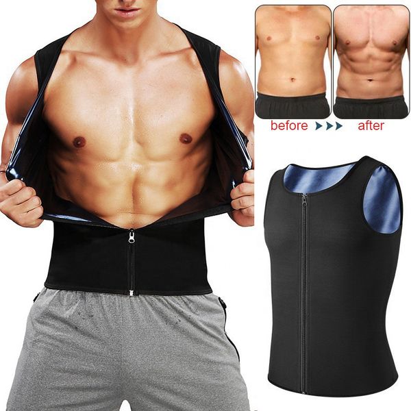 men's body shapers men sauna shaper vest thermo sweat shapewear tank slimming vest waist trainer gym fitness workout zipper shirt fat, Black;brown
men's body shapers men sauna shaper vest thermo sweat shapewear tank slimming vest waist trainer gym fitness workout zipper shirt fat, Black;brown