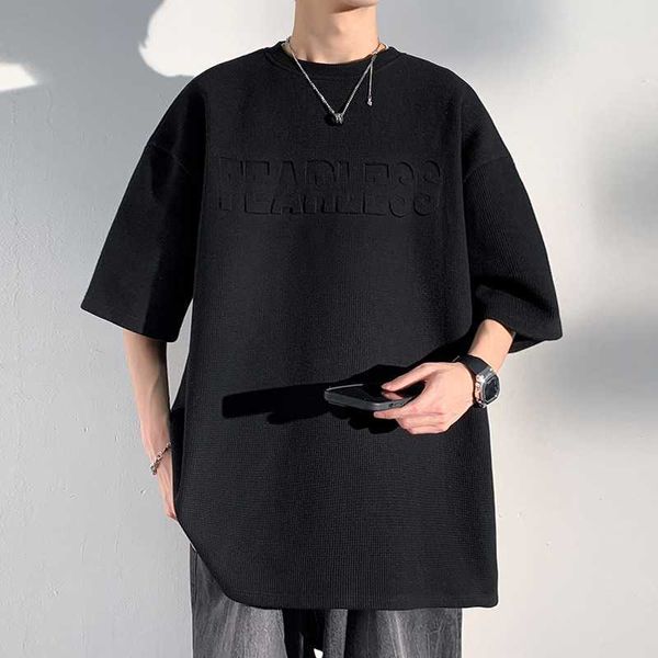 designerhigh end artistic summer waffle t-shirt for men, loose and versatile trend for men, half sleeved t-shirt for men, trendy brand, White;black
designerhigh end artistic summer waffle t-shirt for men, loose and versatile trend for men, half sleeved t-shirt for men, trendy brand, White;black