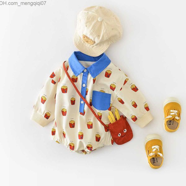 rompers milanker baby skin-tight garment chip printed baby clothes lapel baby one with pocket z230711, Blue
rompers milanker baby skin-tight garment chip printed baby clothes lapel baby one with pocket z230711, Blue