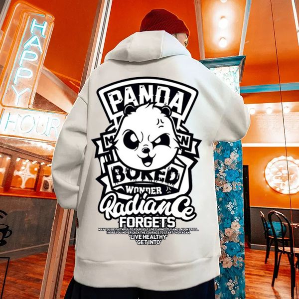 men's hoodies sweatshirts retro letter panda print fleece oversized male and female streetwear casual hooded loose hip hop y2k hoody 23, Black
men's hoodies sweatshirts retro letter panda print fleece oversized male and female streetwear casual hooded loose hip hop y2k hoody 23, Black