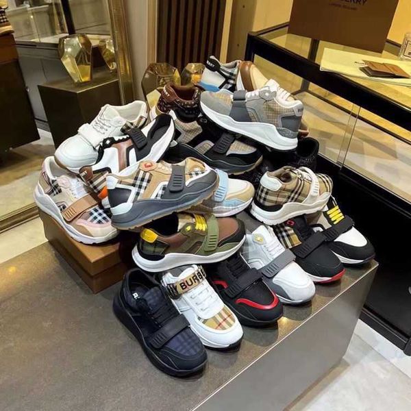 men's and women's shoes autumn thick sole heightened couple's plaid color blocked velcro casual breathable sports shoes, Black
men's and women's shoes autumn thick sole heightened couple's plaid color blocked velcro casual breathable sports shoes, Black