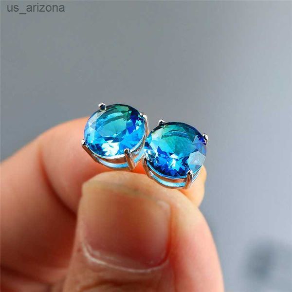 6/7/8mm round aquamarine gemstone earrings for women 925 sterling silver blue sapphire stud earrings female wedding jewelry gift l230620, Golden;silver
6/7/8mm round aquamarine gemstone earrings for women 925 sterling silver blue sapphire stud earrings female wedding jewelry gift l230620, Golden;silver