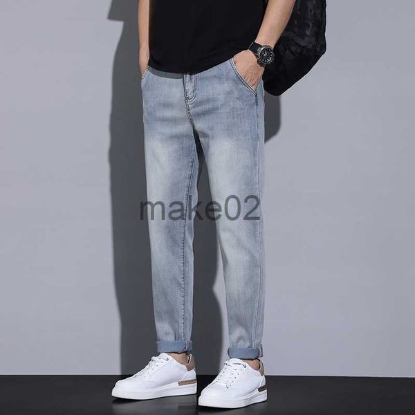 men's jeans light luxury jeans for y2k men's summer thin ice silk slim fitting straight leg pants with elastic trendy casual long, Blue
men's jeans light luxury jeans for y2k men's summer thin ice silk slim fitting straight leg pants with elastic trendy casual long, Blue