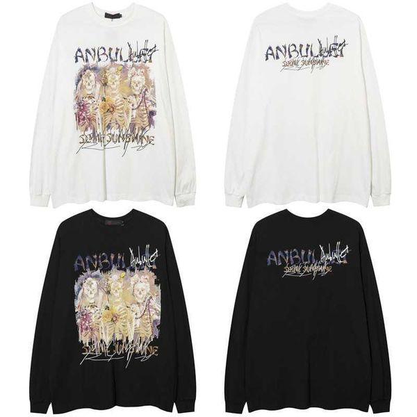 stussys american ins high street dark fashion brand street skeleton sisters printed men's long sleeved t-shirt bottoming shirt, White;black
stussys american ins high street dark fashion brand street skeleton sisters printed men's long sleeved t-shirt bottoming shirt, White;black