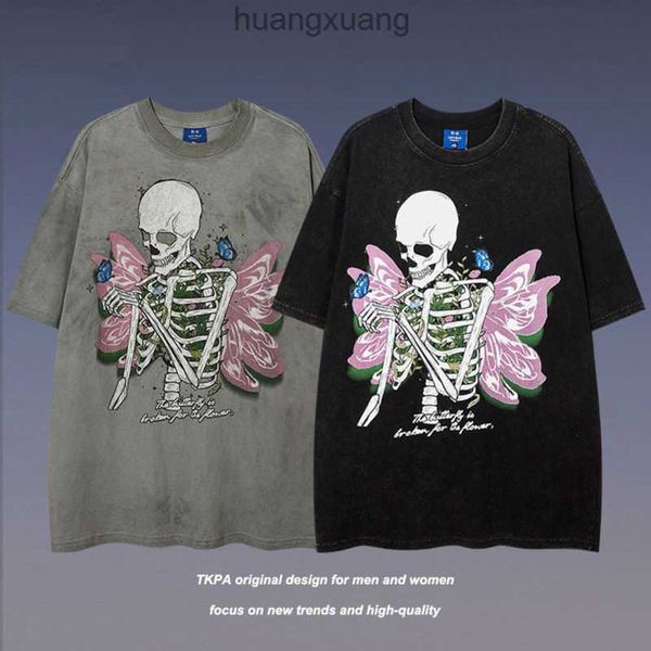 designer tkpa high street dark skull wash old couple short sleeve t-shirt men's and women's hip hop fashion brand half sleeve tee, White;black
designer tkpa high street dark skull wash old couple short sleeve t-shirt men's and women's hip hop fashion brand half sleeve tee, White;black