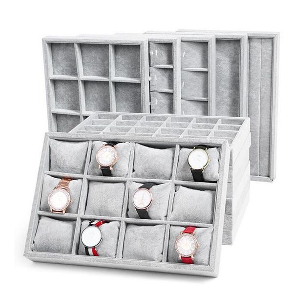 jewelry boxes fashion ice grey velvet tray jewelllery storage box watch holder necklace ring earrings pendant display organizer series 23071, Black;white
jewelry boxes fashion ice grey velvet tray jewelllery storage box watch holder necklace ring earrings pendant display organizer series 23071, Black;white