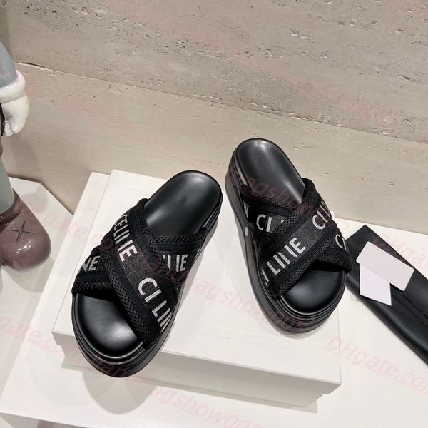 block slides designers sandals slides shoes luxury womens sandals mesh textile shoes rubber wedge thick bottom summer outdoor beach shoes sa, Black
block slides designers sandals slides shoes luxury womens sandals mesh textile shoes rubber wedge thick bottom summer outdoor beach shoes sa, Black
