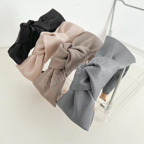 fashion women headband wide side big bowknot headwear solid color casual turban spring hiar accessories, Silver
fashion women headband wide side big bowknot headwear solid color casual turban spring hiar accessories, Silver