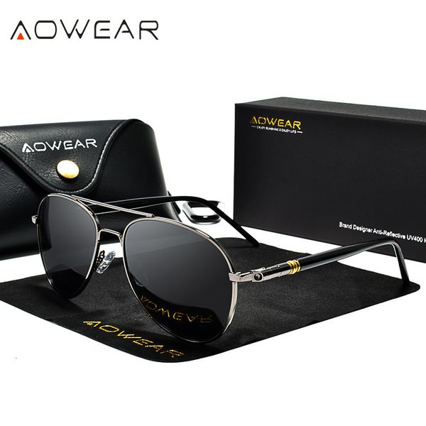 sunglasses aowear brand designer aviation men polarized retro pilot glasses man classic driver with case de sol 230707, White;black
sunglasses aowear brand designer aviation men polarized retro pilot glasses man classic driver with case de sol 230707, White;black