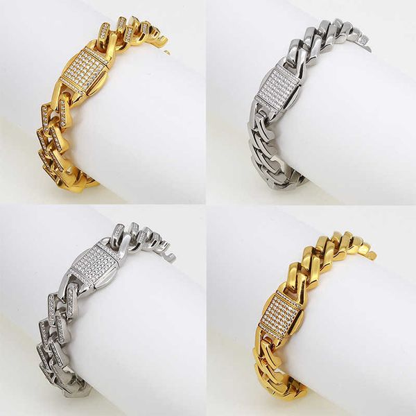 titanium steel full drill ins style hip-hop bracelet geometry punk stone inlaid stainless steel men's cuban bracelet, Black
titanium steel full drill ins style hip-hop bracelet geometry punk stone inlaid stainless steel men's cuban bracelet, Black