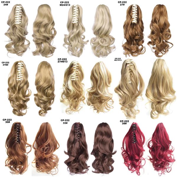 fashion 1pc/lot curl hair 40cm clip in ponytail short hair extension high temprature synthetic hair pieces claw hair extensions 40 colors to, Black
fashion 1pc/lot curl hair 40cm clip in ponytail short hair extension high temprature synthetic hair pieces claw hair extensions 40 colors to, Black