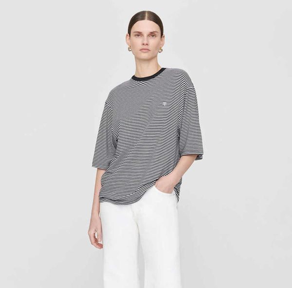 23 summer new anines stripe tees black and white short sleeve t-shirts bings round neck t shirt women designer cotton polos
23 summer new anines stripe tees black and white short sleeve t-shirts bings round neck t shirt women designer cotton polos
