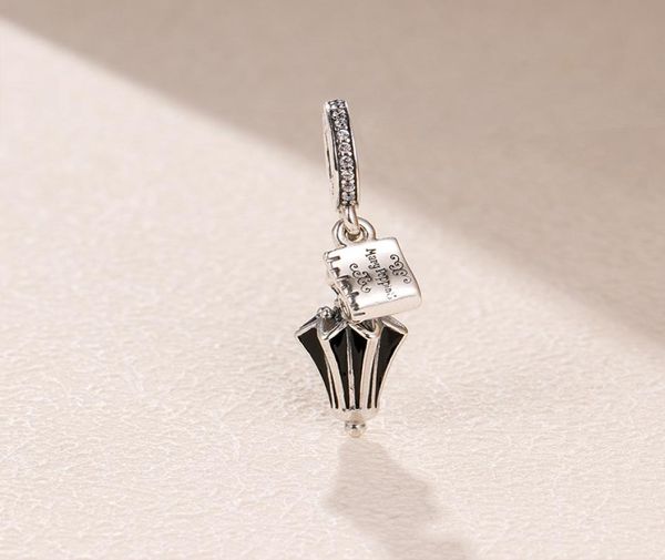 925 sterling silver mary poppins' umbrella charm bead with enamel fit european charm bracelet & necklace8057392, Black
925 sterling silver mary poppins' umbrella charm bead with enamel fit european charm bracelet & necklace8057392, Black