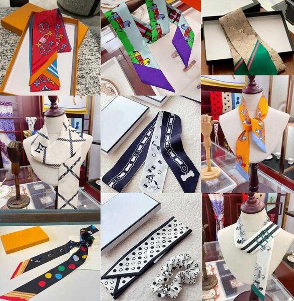 20style designer letters print floral silk scarf headband fashion long handle bag paris shoulder tote luggage ribbon head wrap mixed 3zcr, Blue;gray
20style designer letters print floral silk scarf headband fashion long handle bag paris shoulder tote luggage ribbon head wrap mixed 3zcr, Blue;gray