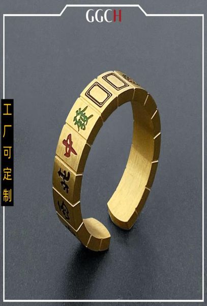 thirteen yao mahjong creative fashion titanium steel open ring men039s and women039s trend personality versatile ring jewelr1514410, Black
thirteen yao mahjong creative fashion titanium steel open ring men039s and women039s trend personality versatile ring jewelr1514410, Black