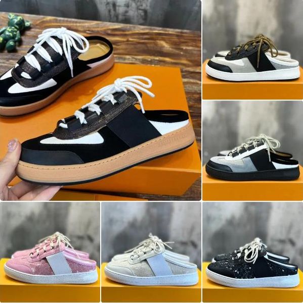 lous open back sneaker designer moral training half slipper classic man woman leisure baotou slippers luxury cowhide noodles sheepskin inner, Black
lous open back sneaker designer moral training half slipper classic man woman leisure baotou slippers luxury cowhide noodles sheepskin inner, Black