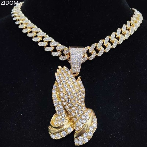 pendant necklaces men hip hop hands necklace with 13mm crystal cuban chain hiphop iced out bling fashion charm jewelry 230613, Silver
pendant necklaces men hip hop hands necklace with 13mm crystal cuban chain hiphop iced out bling fashion charm jewelry 230613, Silver