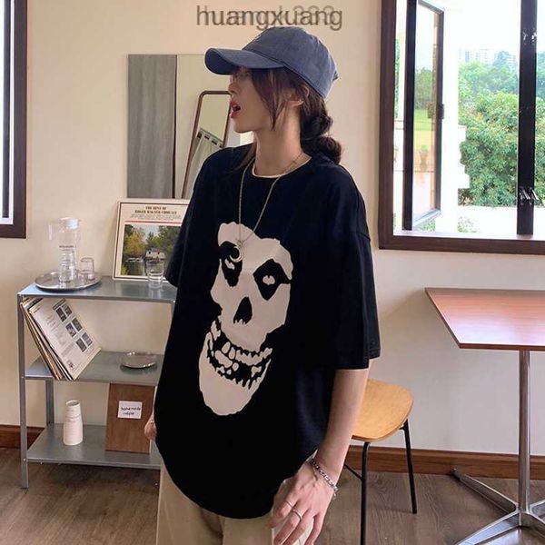 stussys american personalized street dark skull head printed t-shirt women's summer european short sleeve loose round neck top, White
stussys american personalized street dark skull head printed t-shirt women's summer european short sleeve loose round neck top, White