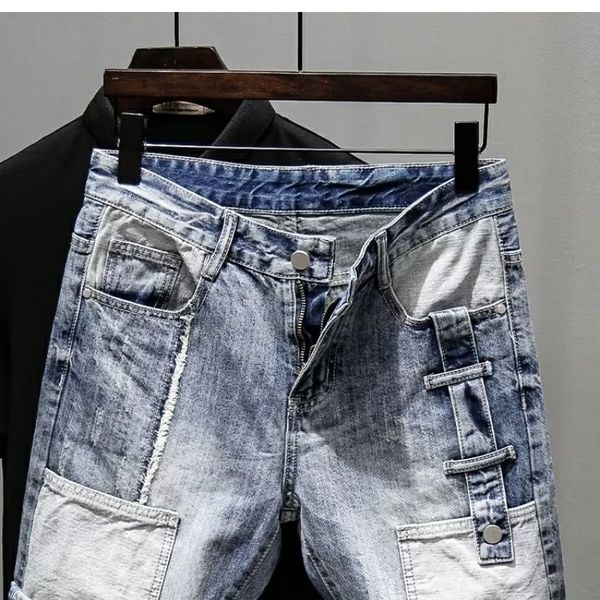 mens jeans lazy mid waist slim fit small feet denim trousers trendy autumn summer trend youth temperament 230707, Blue
mens jeans lazy mid waist slim fit small feet denim trousers trendy autumn summer trend youth temperament 230707, Blue