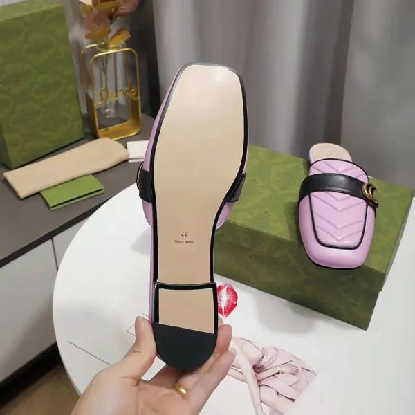 casual shoes luxury designer ladies slippers princetown with pink metal double buckle back slip leather mules loafers 34-42, Black
casual shoes luxury designer ladies slippers princetown with pink metal double buckle back slip leather mules loafers 34-42, Black