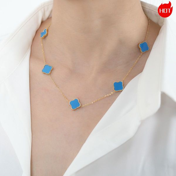 sided double lucky clover titanium steel necklace 2022 new simple pendant women's non-fade collarbone chain, Silver
sided double lucky clover titanium steel necklace 2022 new simple pendant women's non-fade collarbone chain, Silver