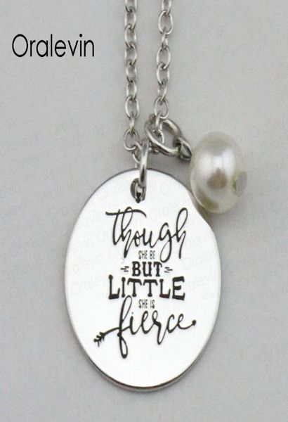 though she be but little she is fierce inspirational hand stamped engraved charm pendant necklace metal stamped jewelry10pcslot4984566, Silver
though she be but little she is fierce inspirational hand stamped engraved charm pendant necklace metal stamped jewelry10pcslot4984566, Silver