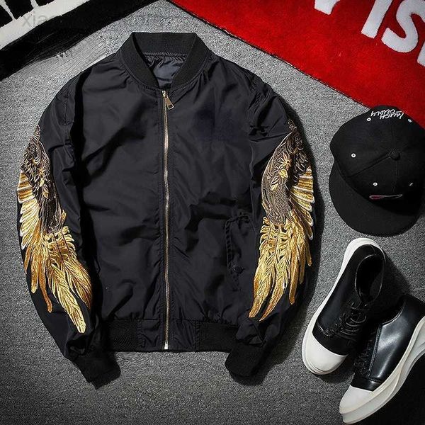 men's jackets new men's ma-1 bomber jacket gold wings embroidered round neck tactical jacket men's fashion casual baseball un, Black;brown
men's jackets new men's ma-1 bomber jacket gold wings embroidered round neck tactical jacket men's fashion casual baseball un, Black;brown