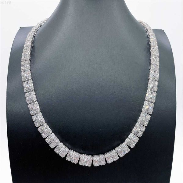 fully setting iced out jewelry vvs moissanite baguette pendent necklace 925 silver gold plated necklace chain
fully setting iced out jewelry vvs moissanite baguette pendent necklace 925 silver gold plated necklace chain