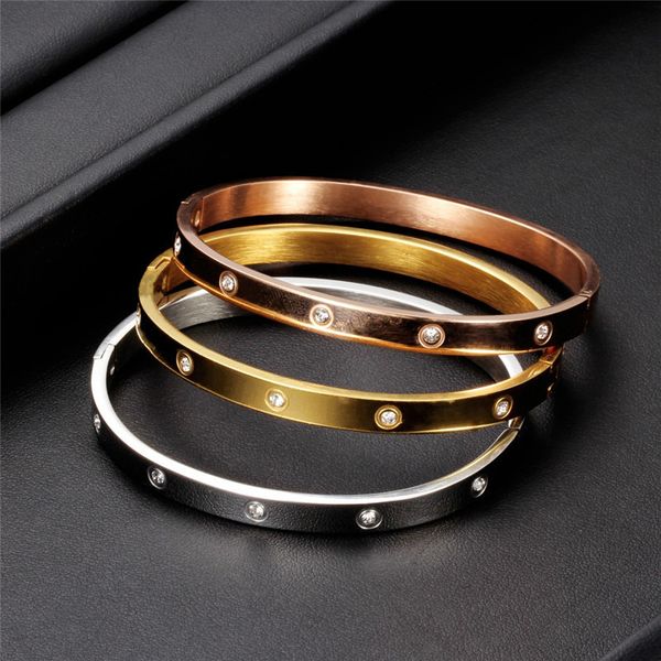 bangle letapi fashion bracelets for women lover stainless steel bangles crystal gold color jewelry gift 230710, Black
bangle letapi fashion bracelets for women lover stainless steel bangles crystal gold color jewelry gift 230710, Black