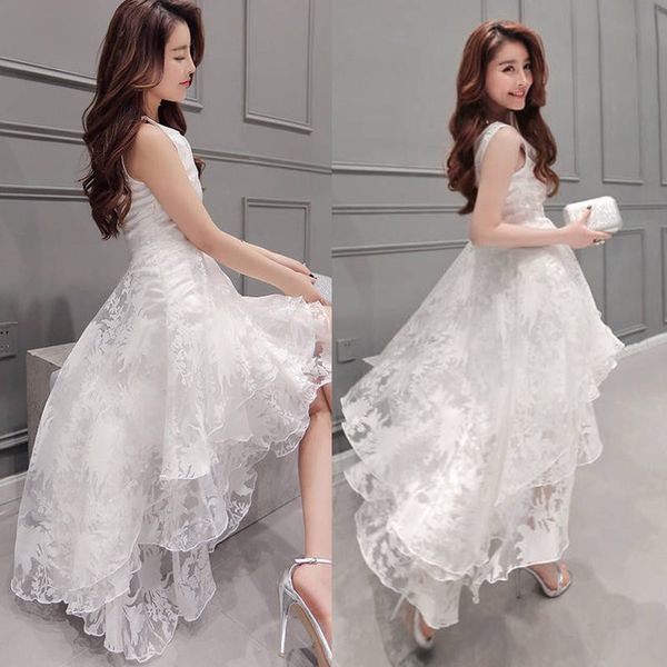 summer women formal prom girls mesh ball gown evening irregular dress, Black;gray
summer women formal prom girls mesh ball gown evening irregular dress, Black;gray