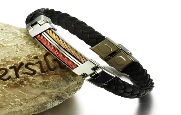 2020 new fashion bracelet casual jewelry mixed batch gift whole color matching color stitching fashion men039s leather brac9283504, Black
2020 new fashion bracelet casual jewelry mixed batch gift whole color matching color stitching fashion men039s leather brac9283504, Black