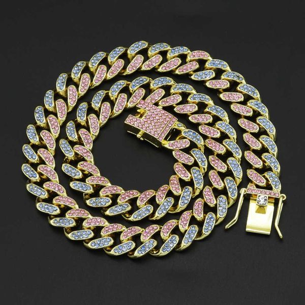 men's hip-hop inlaid diamond necklace hiphop cuban chain exaggerated hip-hop rap diamond alloy trend, Black
men's hip-hop inlaid diamond necklace hiphop cuban chain exaggerated hip-hop rap diamond alloy trend, Black