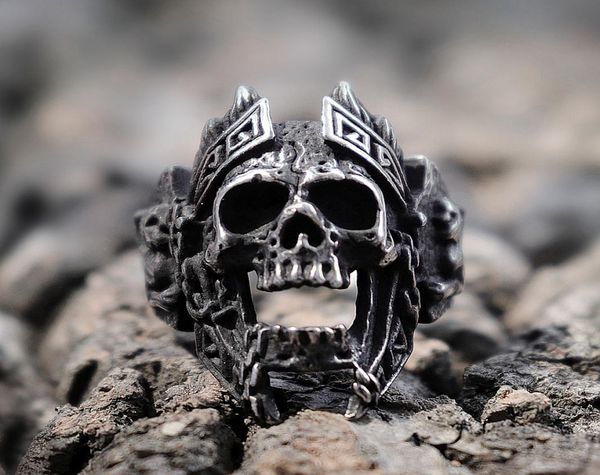 men039s unique gods of war ares skull rings punk rock warrior 316l stainless steel ring men biker jewelry9719015, Silver
men039s unique gods of war ares skull rings punk rock warrior 316l stainless steel ring men biker jewelry9719015, Silver
