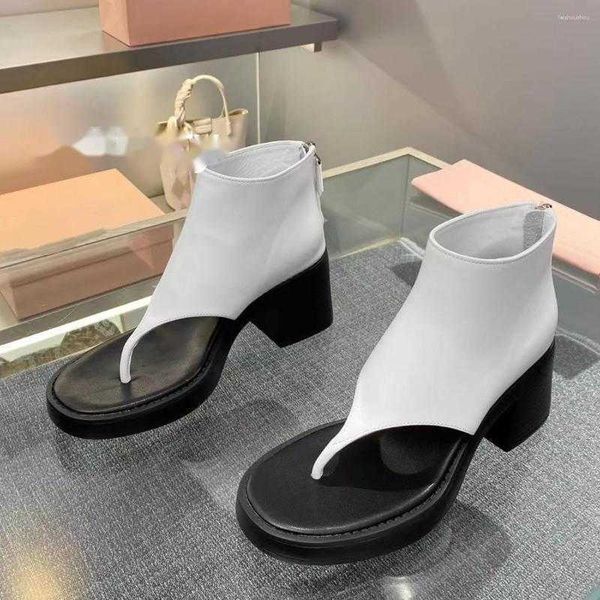 sandals 2023 women's flip-flops genuine leather fashion style high heel 7cm dress shoe chunky block ankle, Black
sandals 2023 women's flip-flops genuine leather fashion style high heel 7cm dress shoe chunky block ankle, Black
