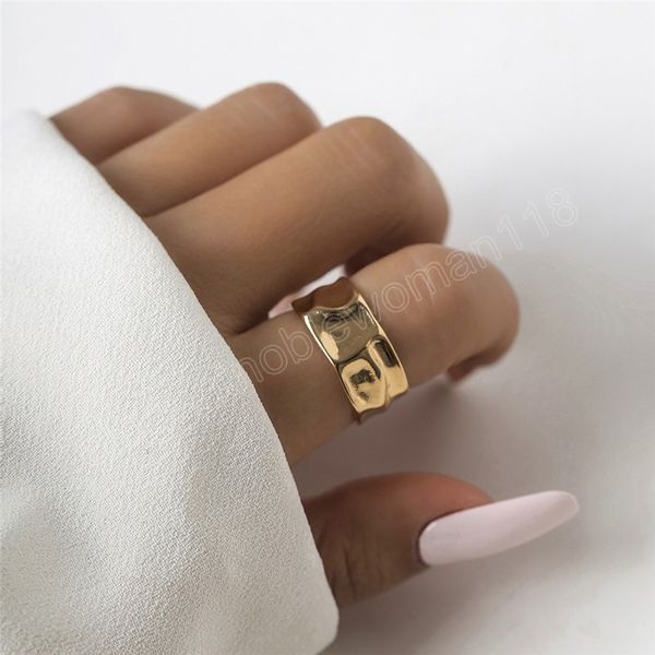 vintage irregular wide open finger rings for women wedding exquisite gold color couple rings aesthetic y2k accessories, Silver
vintage irregular wide open finger rings for women wedding exquisite gold color couple rings aesthetic y2k accessories, Silver