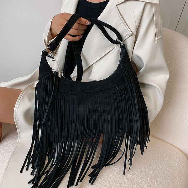 evening bags fashion tassel shoulder bag for women deerskin armpit retro purse crossbody bohemian handbag satchel 230710
evening bags fashion tassel shoulder bag for women deerskin armpit retro purse crossbody bohemian handbag satchel 230710