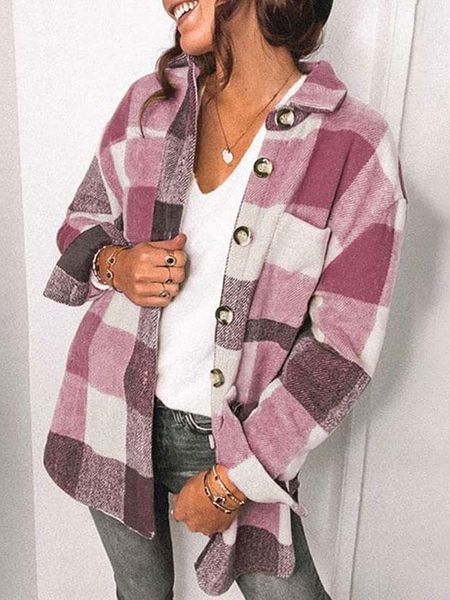 blazers autumn checkered plaid jacket women overshirt winter coat jacket female warm button shirt jackets for women 2023, White;black
blazers autumn checkered plaid jacket women overshirt winter coat jacket female warm button shirt jackets for women 2023, White;black