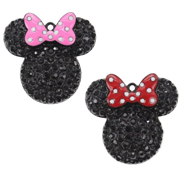 10pcs/lot cartoon crystal mouse head shape pendant cute animal rhinestone charm pendants for necklace, Silver
10pcs/lot cartoon crystal mouse head shape pendant cute animal rhinestone charm pendants for necklace, Silver