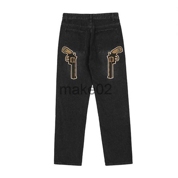 men's jeans 2021 gun and stars embroidery black straight men hip hop jeans pants oversize retro casual harajuku denim trousers ropa hom, Blue
men's jeans 2021 gun and stars embroidery black straight men hip hop jeans pants oversize retro casual harajuku denim trousers ropa hom, Blue