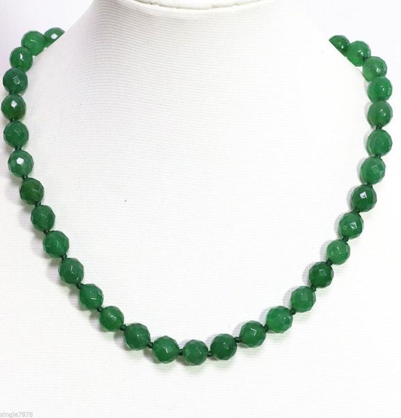10mm green emerald jade jasper faceted round beads chain necklace 18 inch3172015, Silver
10mm green emerald jade jasper faceted round beads chain necklace 18 inch3172015, Silver