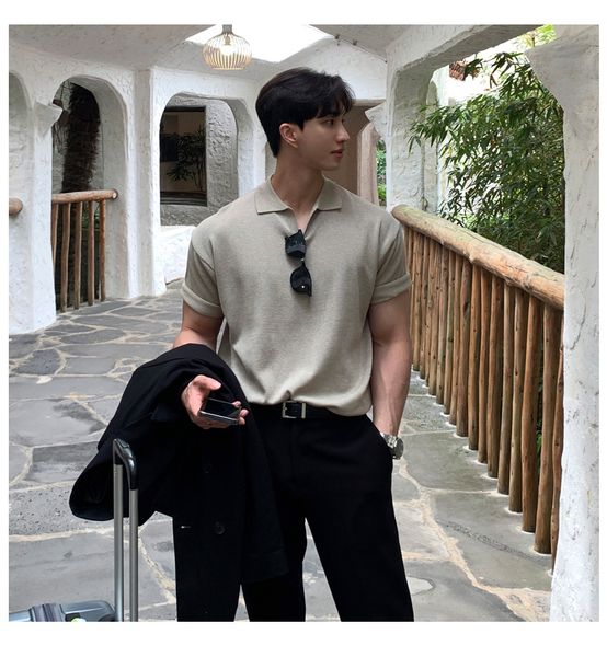 men's polos men's short sleeved korean casual summer breathable and versatile knitted short sleeved t-shirt men's t-shirt pol, White;black
men's polos men's short sleeved korean casual summer breathable and versatile knitted short sleeved t-shirt men's t-shirt pol, White;black