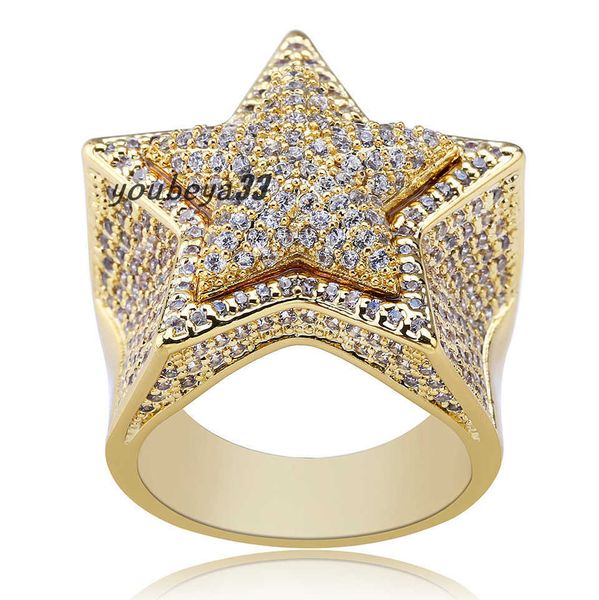 new personalized 18k gold plated white cz zirconia pentagram rings diamond hip hop jewelry gifts for men women 20mm size 7-11 wholesale, Golden;silver
new personalized 18k gold plated white cz zirconia pentagram rings diamond hip hop jewelry gifts for men women 20mm size 7-11 wholesale, Golden;silver