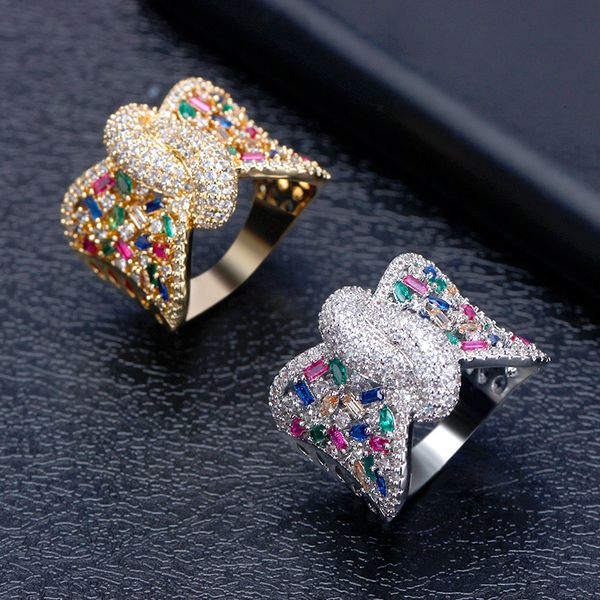 wedding rings bride talk famous jewelry brand luxury bow ring women cubic zirconia colorful trendy bridal for party 230710, Slivery;golden
wedding rings bride talk famous jewelry brand luxury bow ring women cubic zirconia colorful trendy bridal for party 230710, Slivery;golden