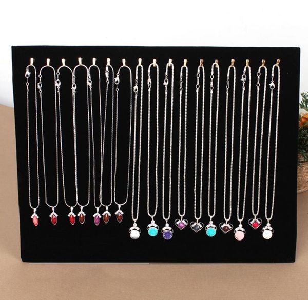 17 hook black velvet jewelry display shelf jewelry organizer holder necklace display show case organizer tray stand5620254
17 hook black velvet jewelry display shelf jewelry organizer holder necklace display show case organizer tray stand5620254