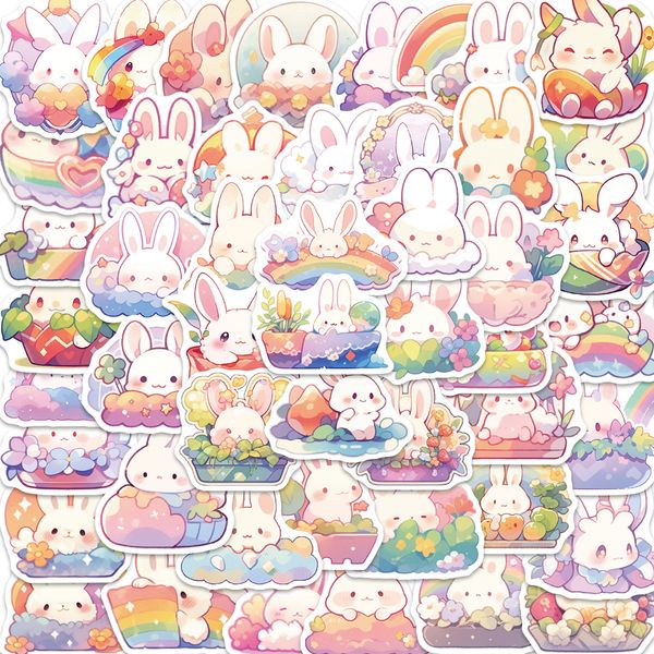 50pcs cartoon rainbow rabbit stickers graffiti kids toy skateboard car motorcycle bicycle sticker decals wholesale
50pcs cartoon rainbow rabbit stickers graffiti kids toy skateboard car motorcycle bicycle sticker decals wholesale